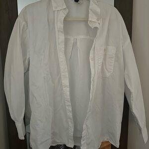 Divided White Button Down Dress Shirt